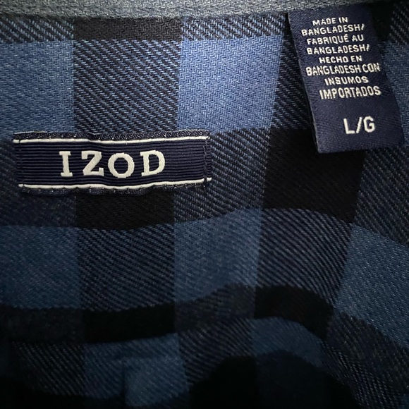 Black and Blue Plaid shirt from IZOD - Picture 4 of 4
